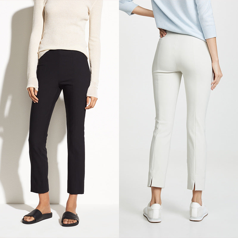 Pantalon taille haute ajusté pour femme Chic und Stil