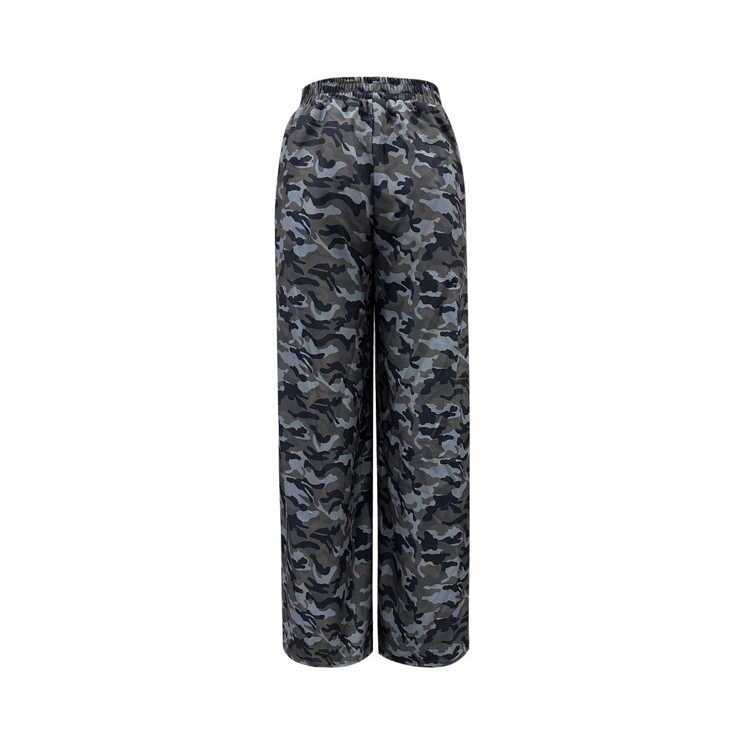 Pantalon camouflage ample pour femmes en matériau respirant Chic und Stil