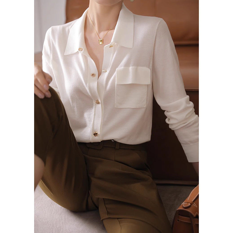 Blouse chic pour femmes avec détail de poche Chic und Stil