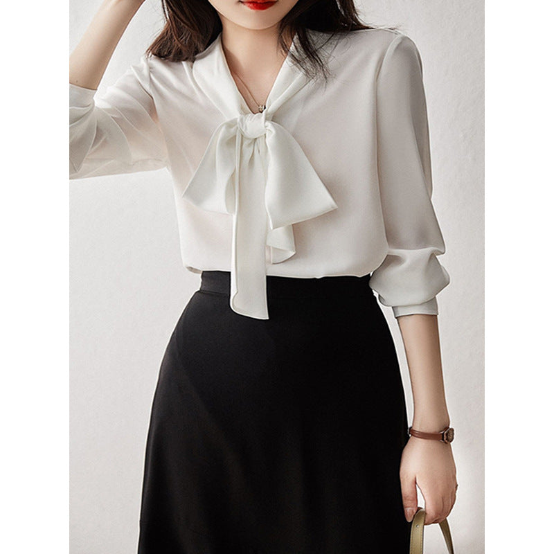 Blouse Élégante à Nœud Papillon pour Femme Chic und Stil 1750846632