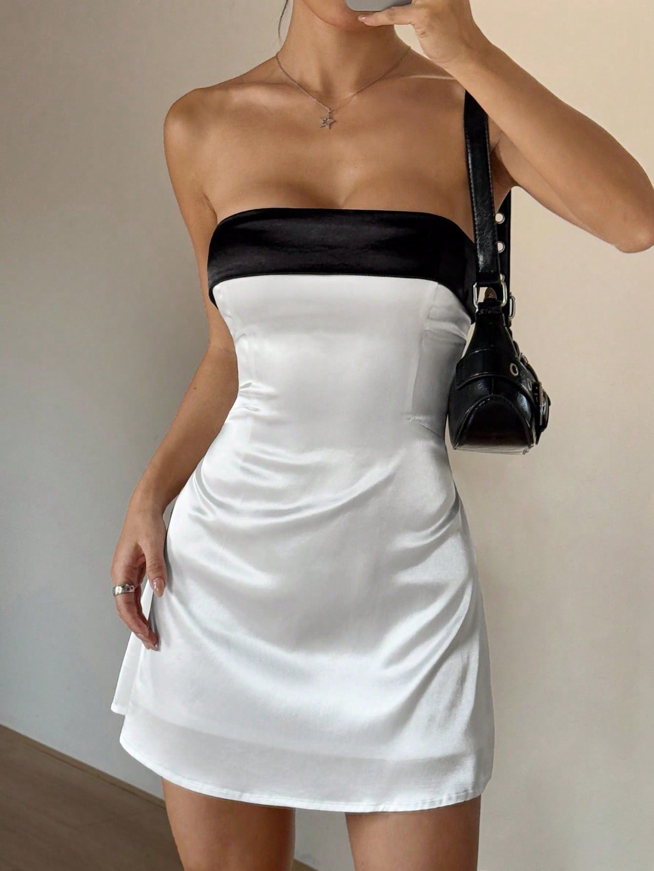 Chemisier pour femmes en style cocktail avec décolleté bandeau élégant Chic und Stil