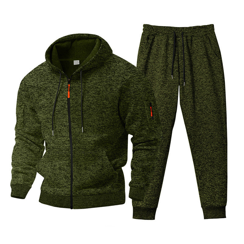 Versatile training set for men with zip-up hoodie and jogger pants Chic and Style