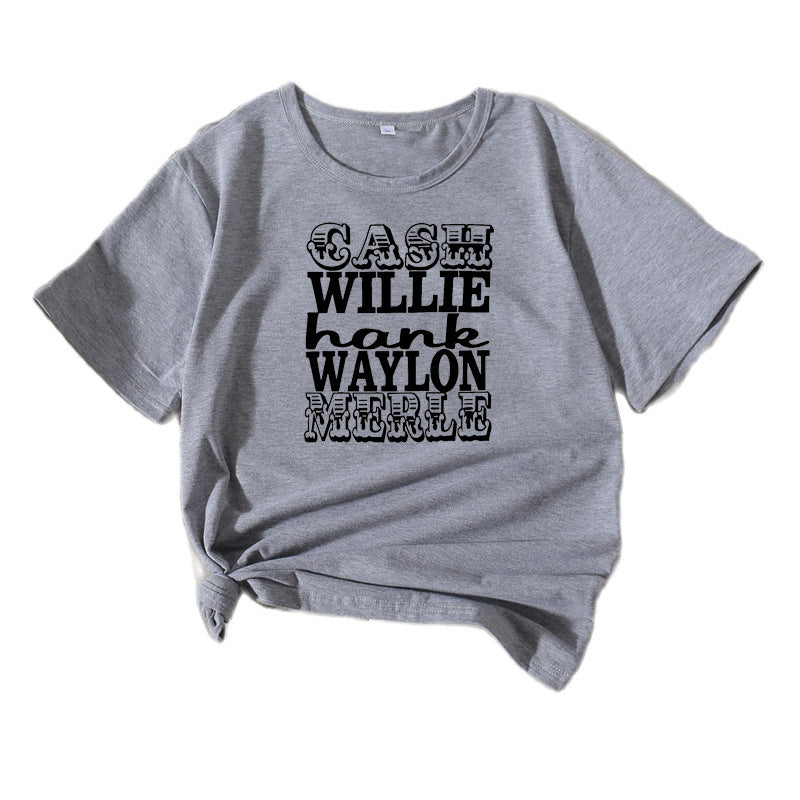 T-shirt graphique vintage pour femmes Chic und Stil