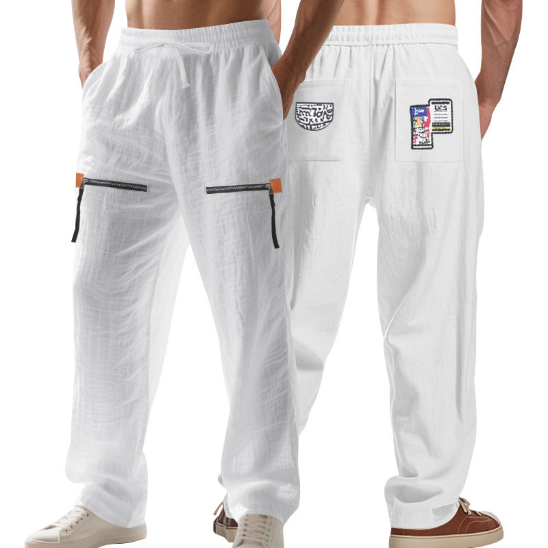Pantalon cargo confortable pour hommes avec poches fonctionnelles et taille élastique Chic und Stil