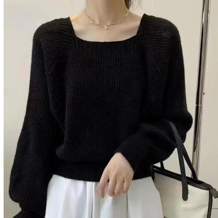 Pull en maille décontracté pour femmes avec une coupe ample et un col rond Chic und Stil