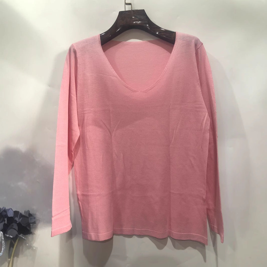 Chemise à col V pour hommes avec design de structure innovant Chic und Stil