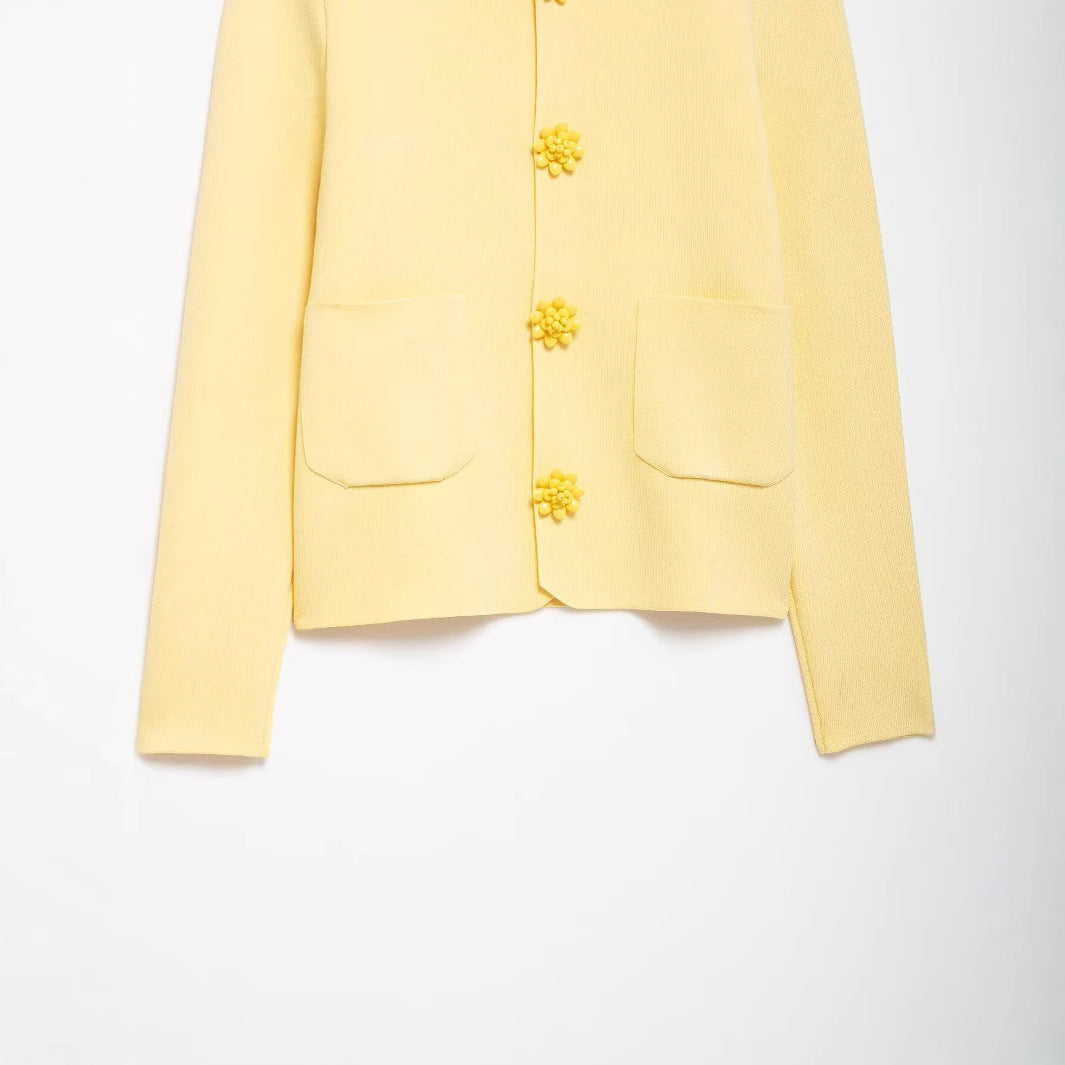 Cardigan élégant pour femmes avec boutons décoratifs Chic und Stil