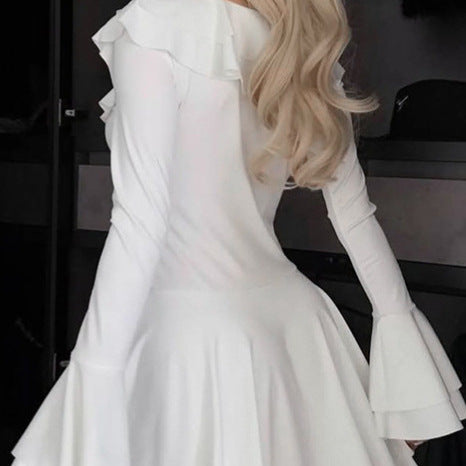 Femmes Robe ludique avec détails volantés et haut glissant Chic und Stil