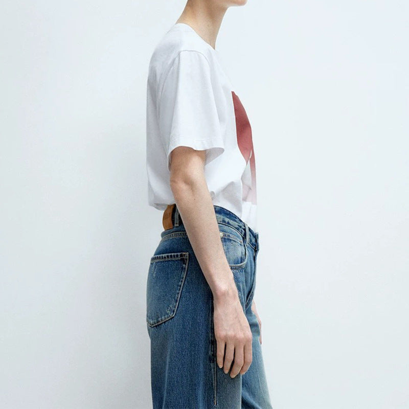 T-shirt graphique pour femmes Chic und Stil