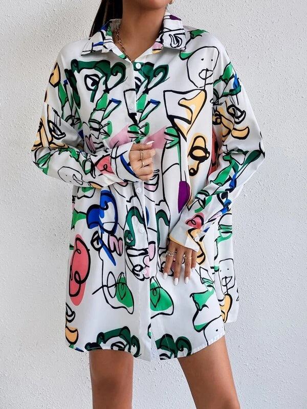 Robe chemisier pour femmes dans un design artistique moderne Chic und Stil