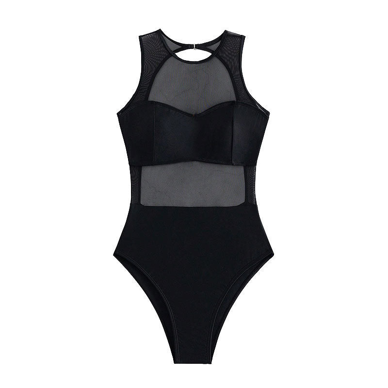 Maillot de bain sportif à encolure haute pour femmes Chic und Stil