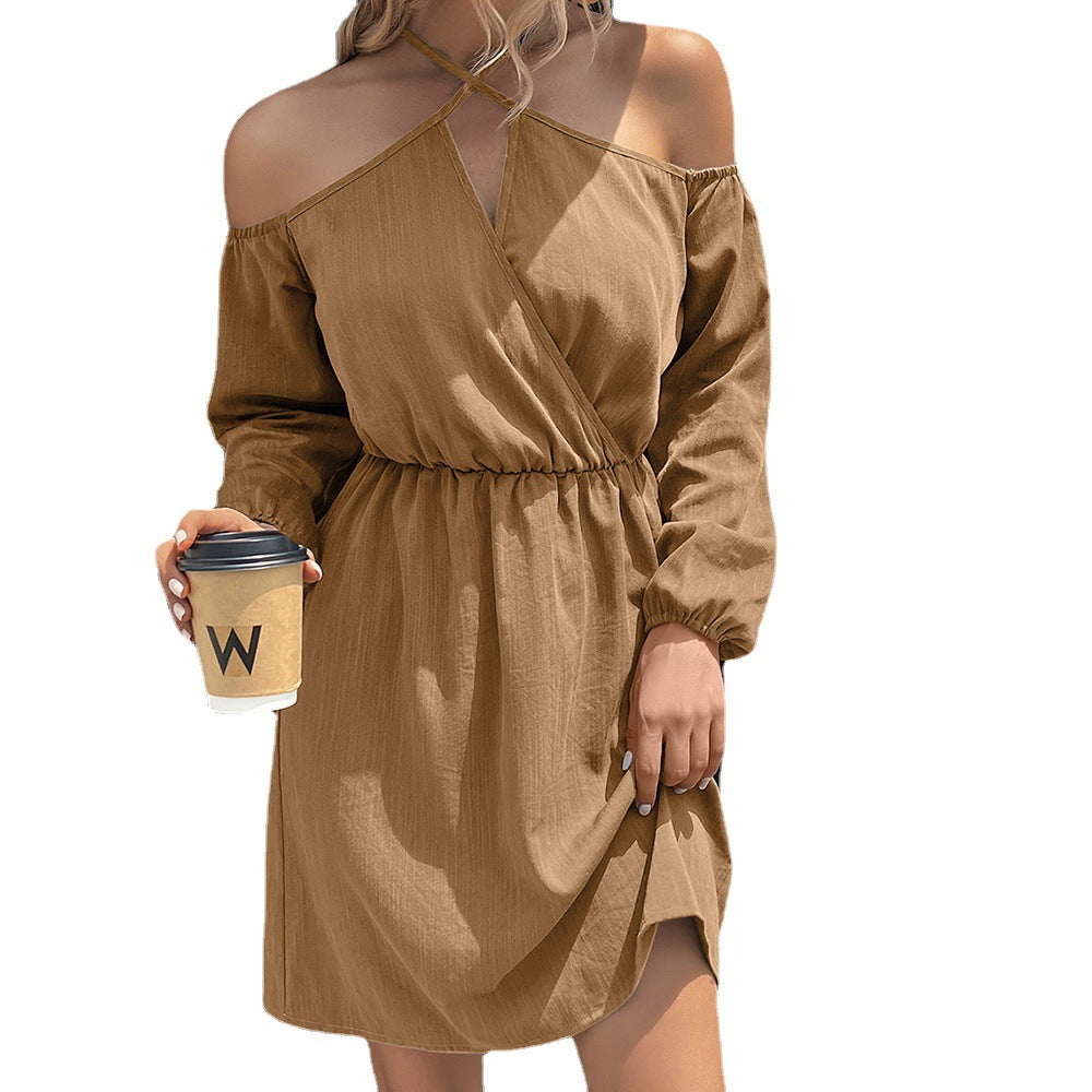Robe portefeuille pour femmes avec décolleté dégagé et taille élégante Chic und Stil