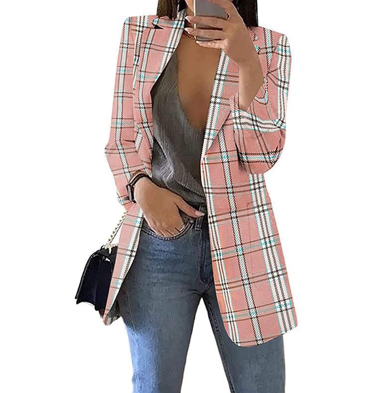 Blazers à carreaux pour femmes avec une coupe moderne et des détails décontractés Chic und Stil