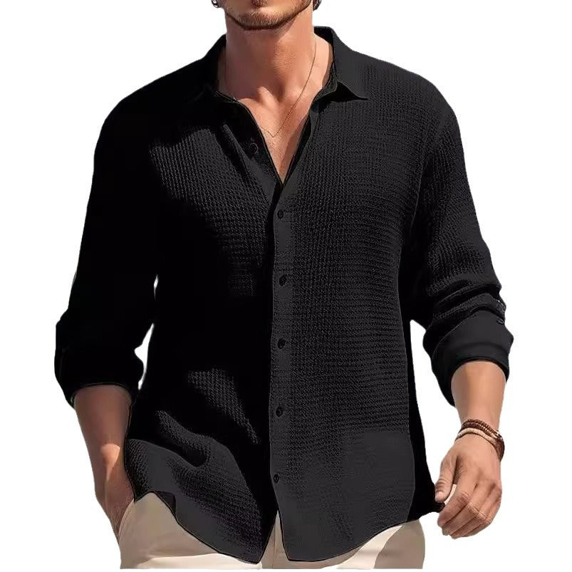 Chemise décontractée à manches longues pour hommes Chic und Stil