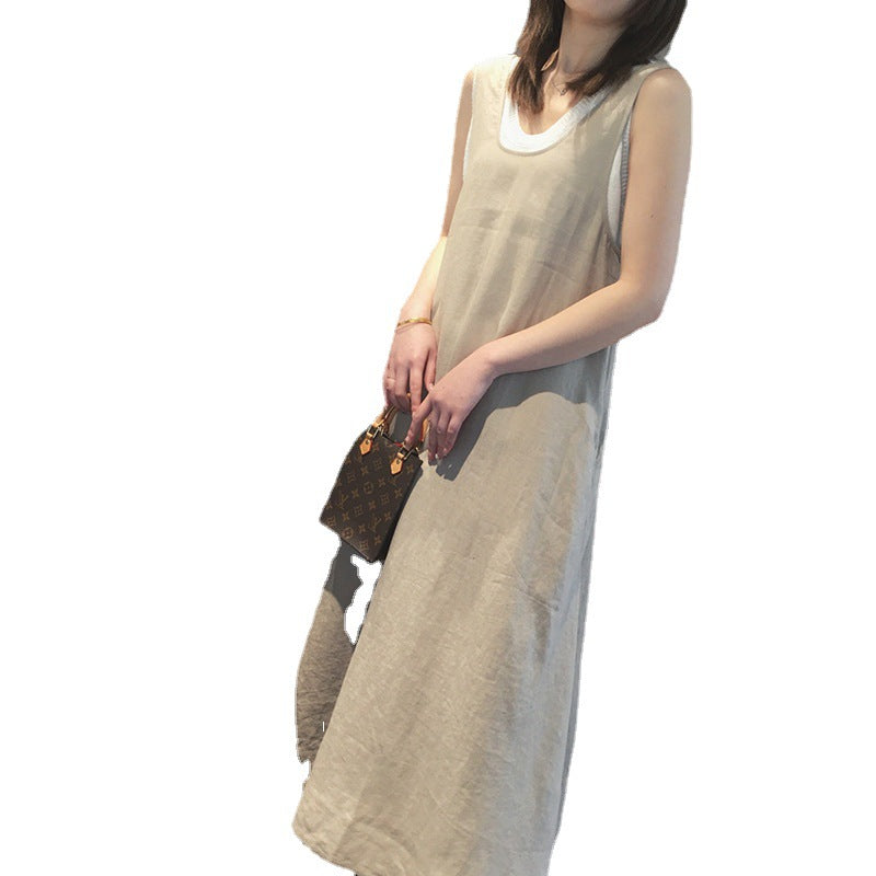 Robe maxi en lin fluide Chic und Stil
