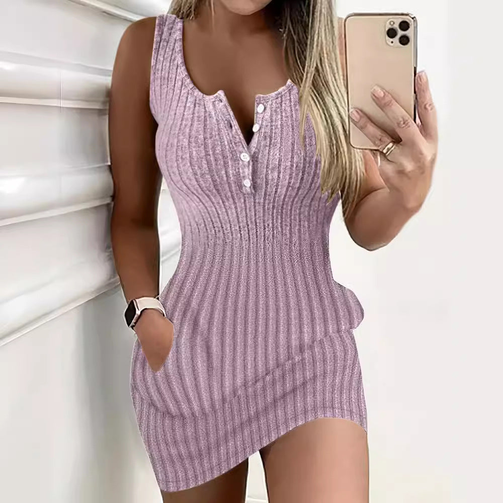 Robe mini à côtes Damen Chic und Stil