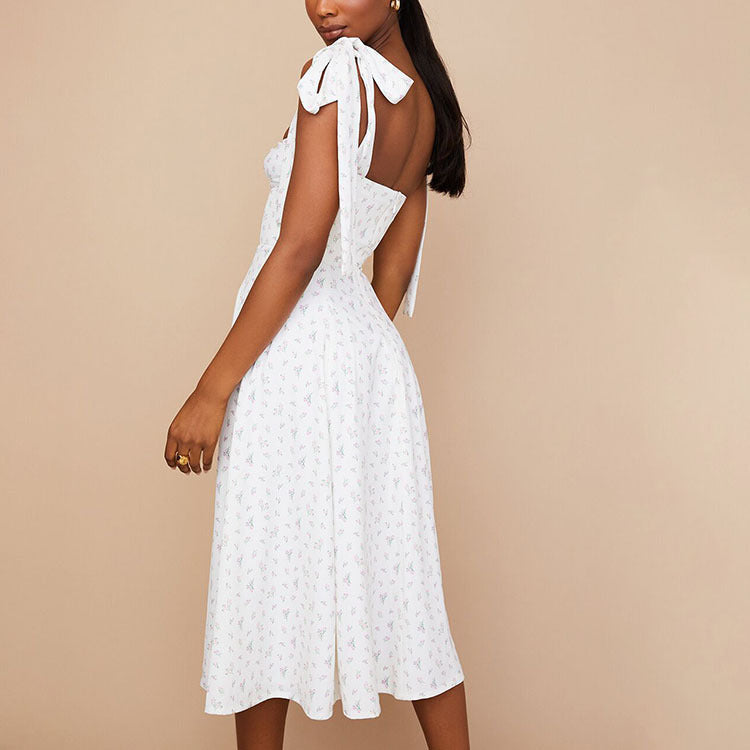 Robe maxi floral à ceinture à nouer Chic und Stil