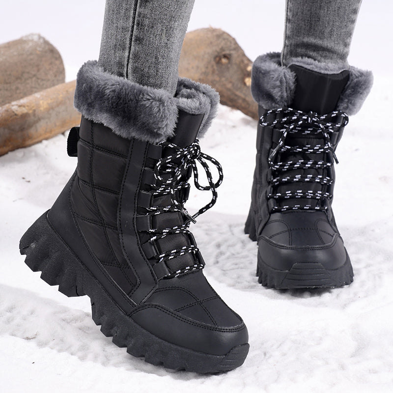 Bottes d'hiver thermo pour femmes avec doublure isolante et semelle antidérapante Chic und Stil