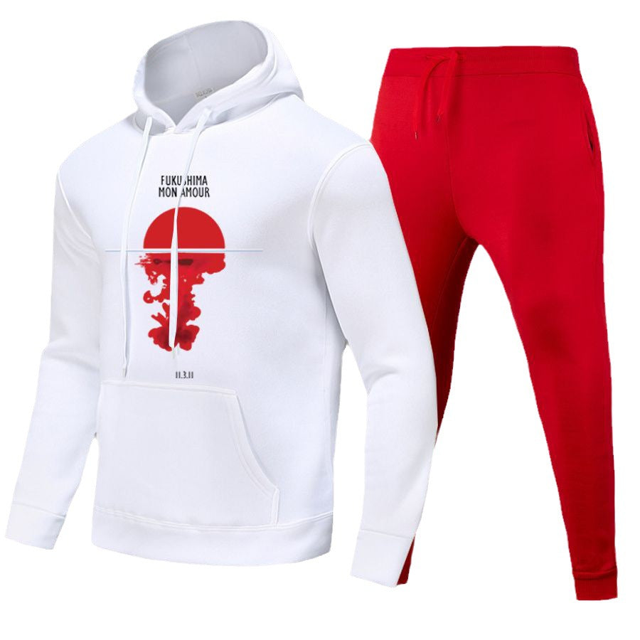 Dames hoodie avec impression créative et pantalon de jogging au style urbain Chic und Stil