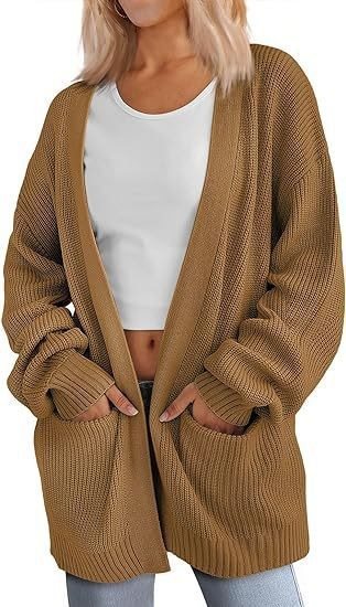 Cardigan tricot décontracté pour femmes avec coupe oversize et poches pratiques Chic und Stil