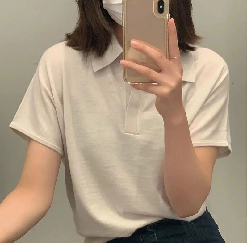 Chemise polo classique à manches courtes pour femmes Chic und Stil