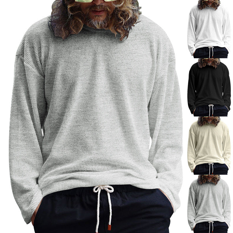 Chemise décontractée à manches longues pour homme en tissu structuré respirant Chic und Stil