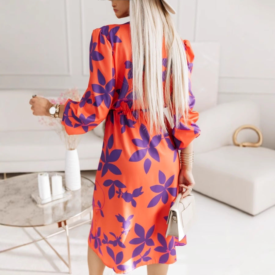 Chic and Stylish Women's Floral Wrap Dress