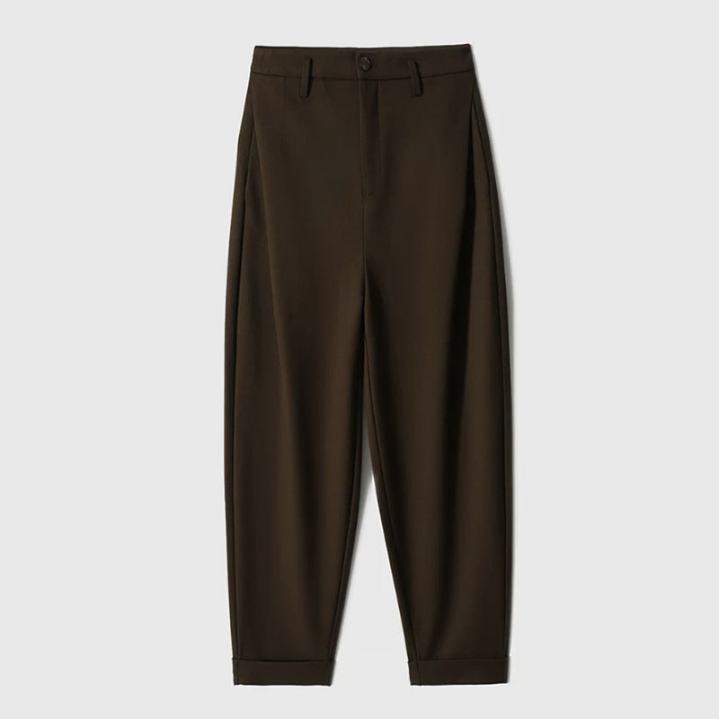 Pantalons larges taille haute ajustés pour femmes Chic und Stil 1750846558