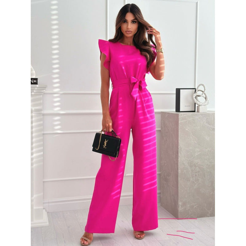 Dame Statement Combinaison avec jambe large et détail boucle Chic und Stil