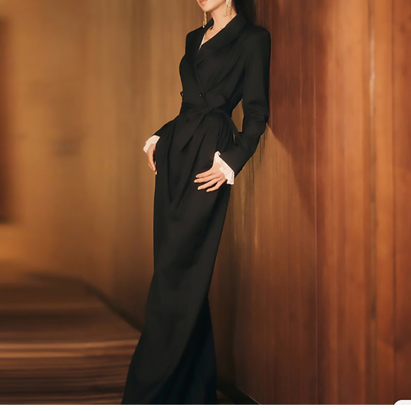 Salopette ajustée à double boutonnage pour femme Chic und Stil