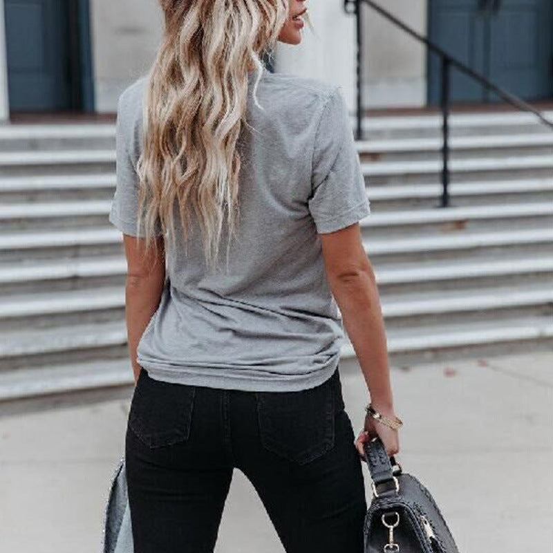 T-shirt graphique décontracté pour femmes Chic und Stil