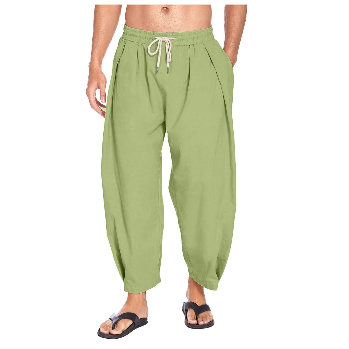 Light pleated lounge pants for men Chic and Style