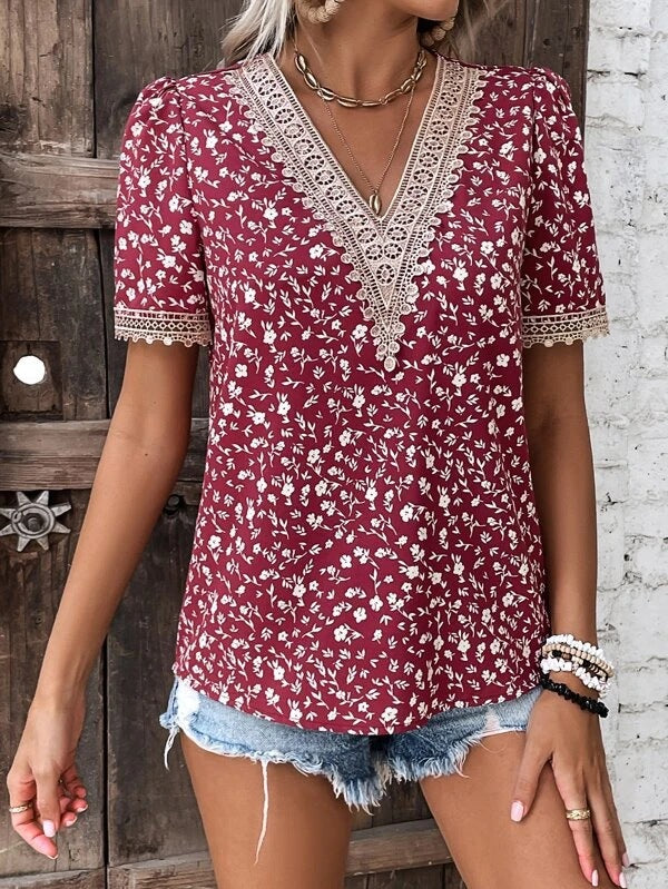 Dames blouson brodé de fleurs Chic und Stil