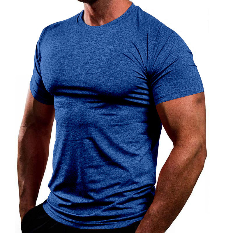 T-shirt de fitness respirant pour hommes en tissu léger avec coupe ajustée Chic und Stil