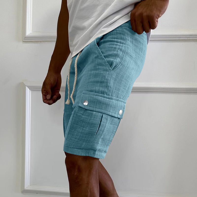 Shorts Cargo pratiques pour hommes avec une taille élastique et des poches polyvalentes Chic und Stil