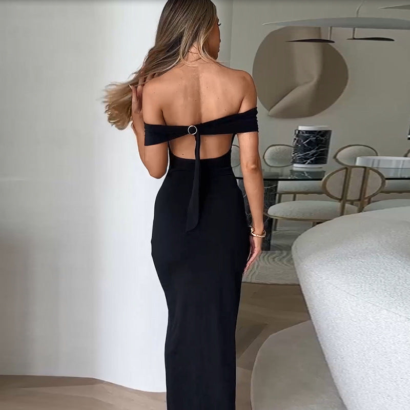 Robe de soirée bodycon off-shoulder Chic und Stil