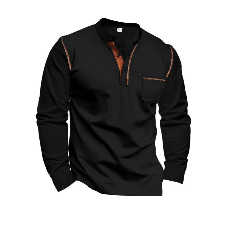 Chemise à manches longues décontractée pour hommes avec des détails modernes Chic und Stil
