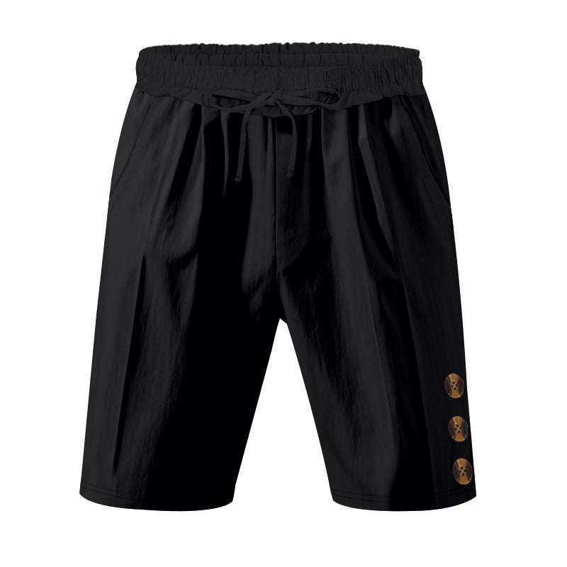 Shorts de loisirs pour hommes avec ceinture élastique et poches latérales pratiques Chic und Stil