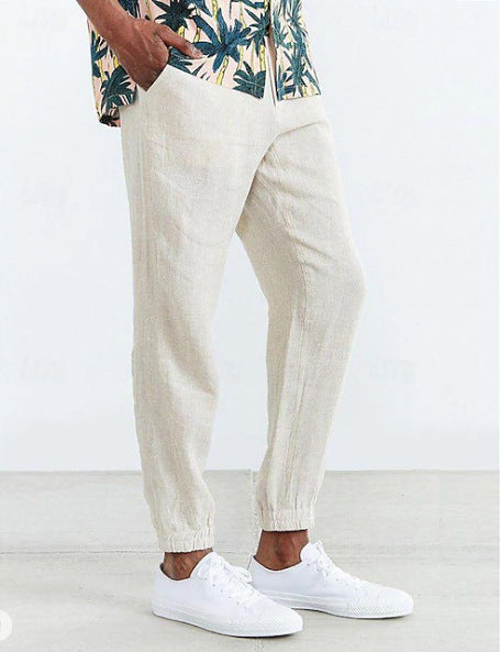 Pantalon chino décontracté pour hommes avec taille élastique et poches latérales Chic und Stil