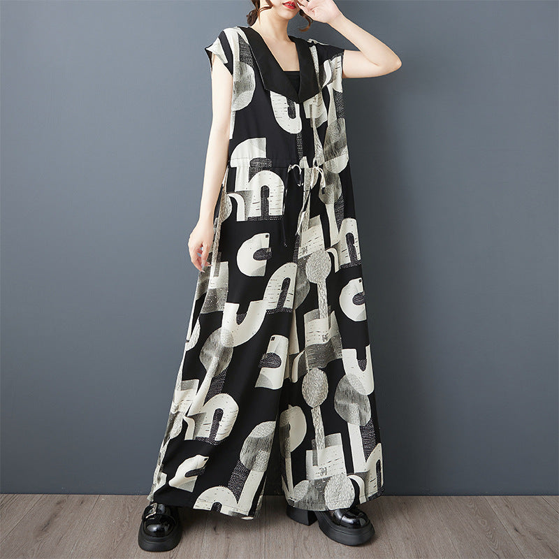 Robe Maxi Graphique Détente Femme Chic und Stil
