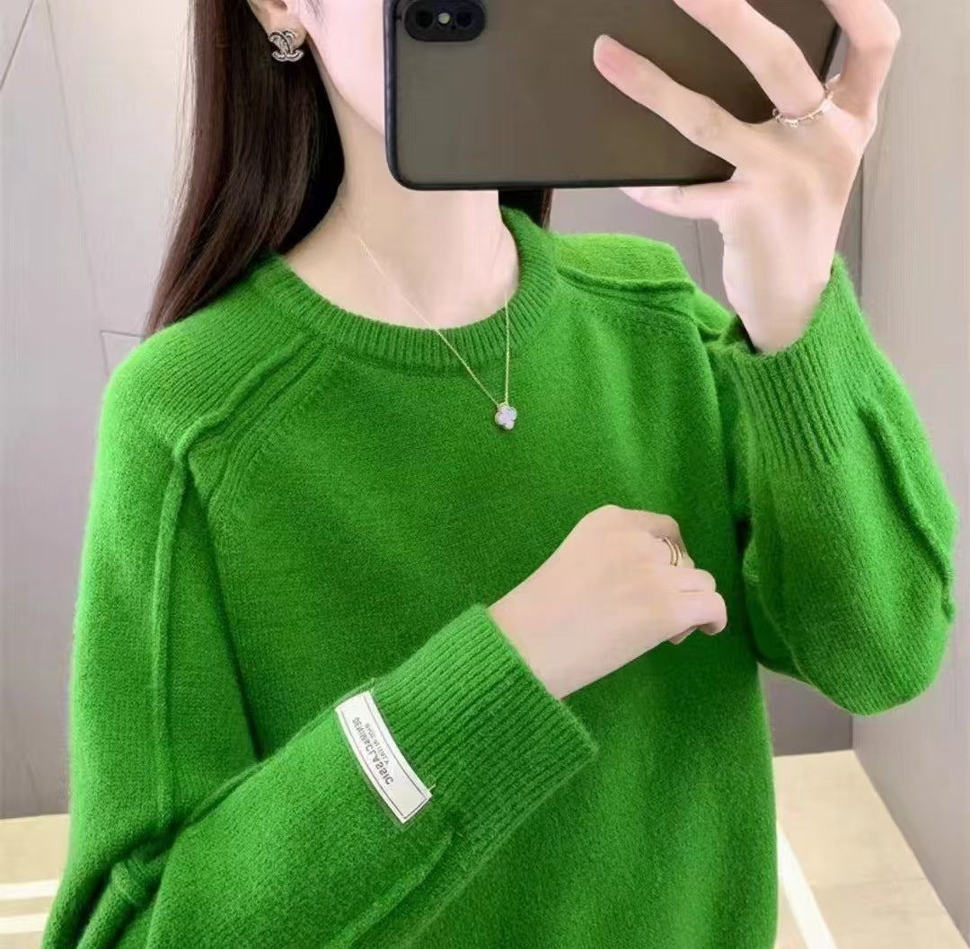 Femmes Pull de haute qualité avec design structuré et coupe ample Chic und Stil