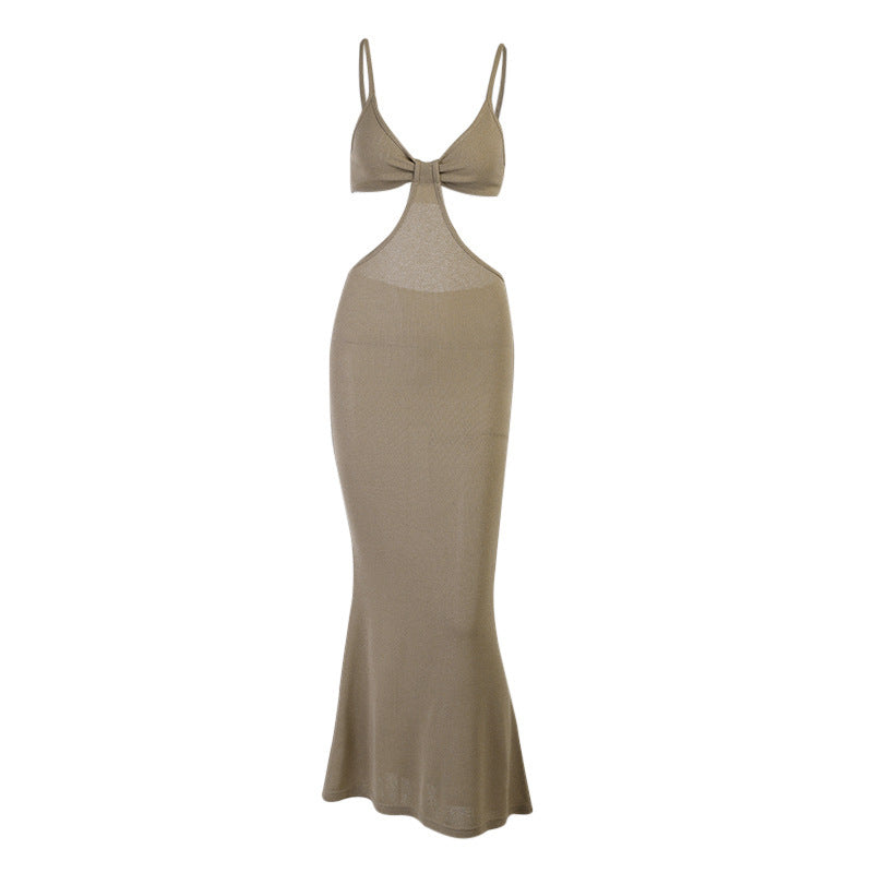 Robe maxi à découpe pour femmes Chic und Stil 1751516020