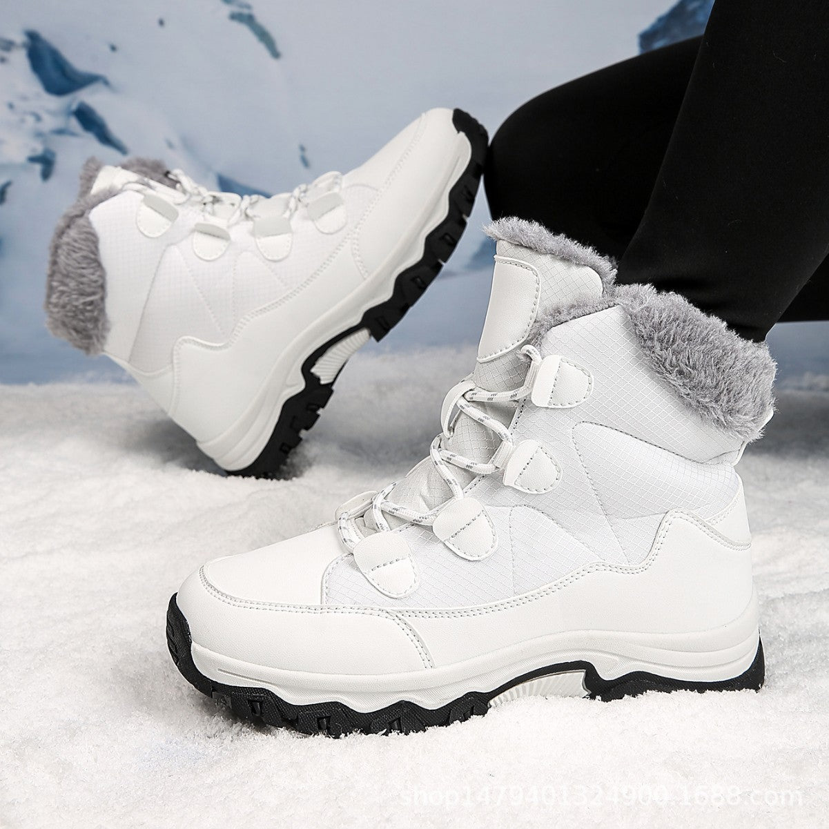 Bottes d'hiver chaudes pour dames avec polaire isolante et semelle antidérapante Chic und Stil