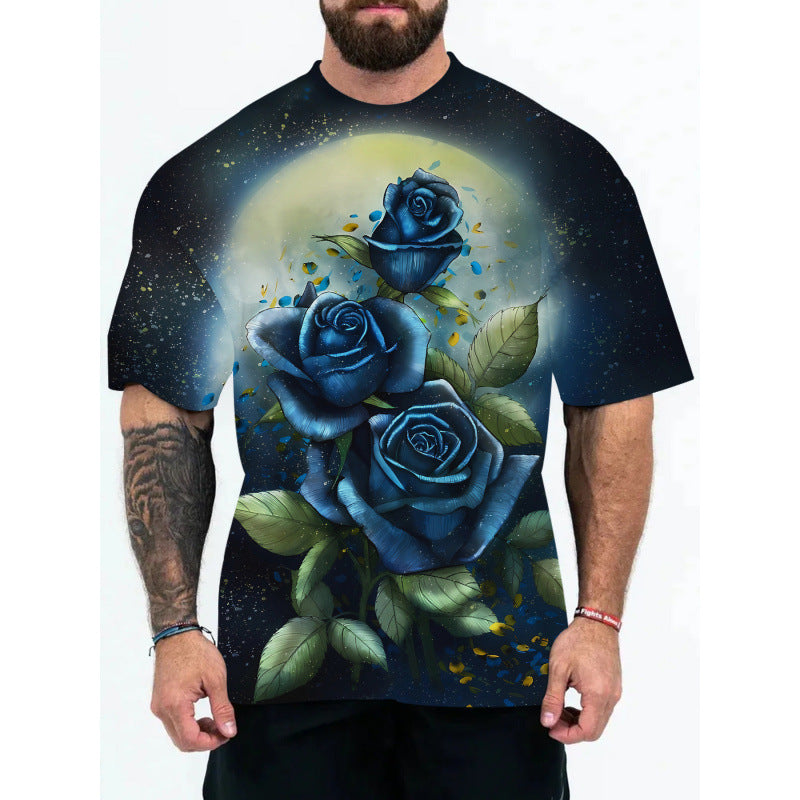 T-shirt à manches courtes Galaxy Print pour homme Chic und Stil