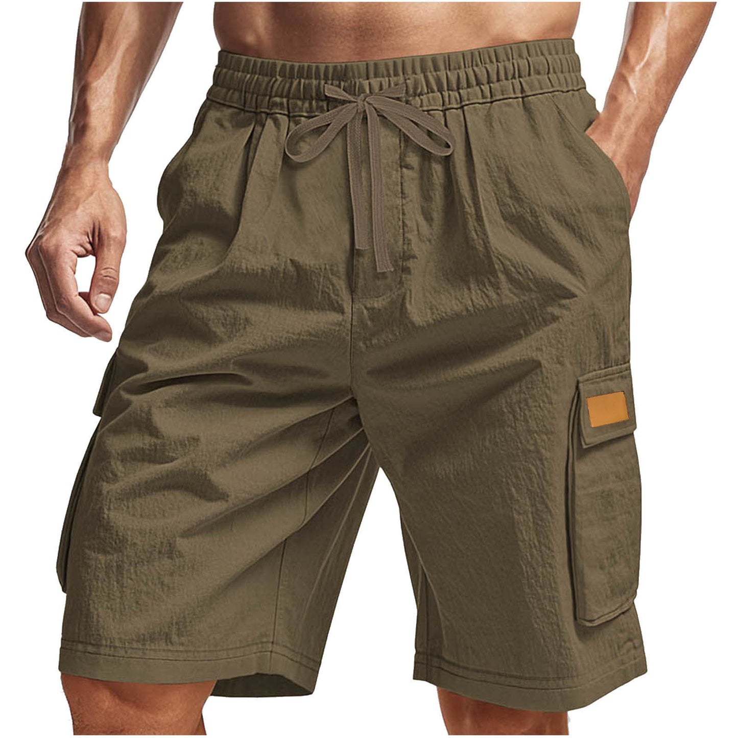 Shorts cargo décontractés pour hommes avec taille élastique et poches latérales multifonctionnelles Chic und Stil