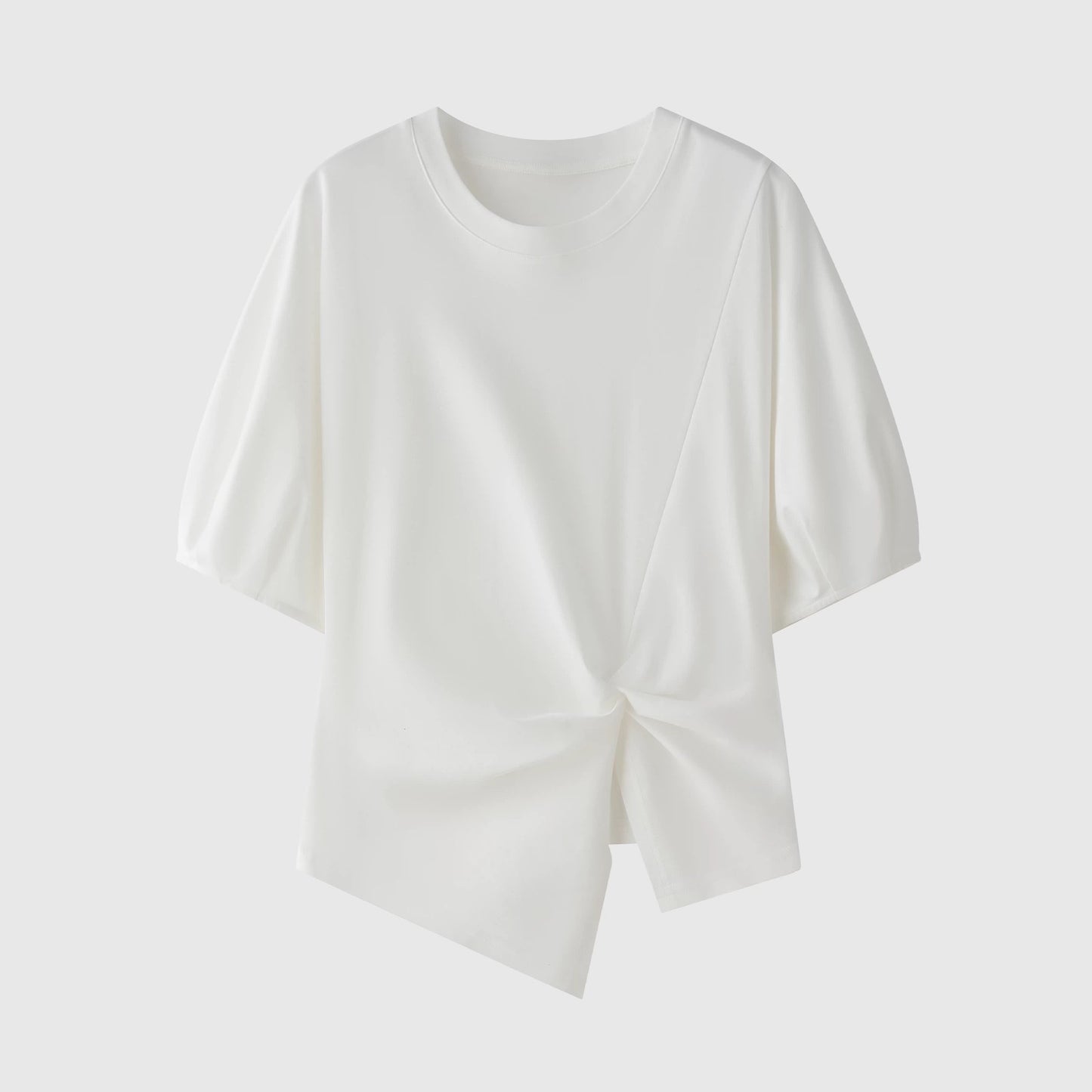 T-shirt stylé à nœud avant pour femmes Chic und Stil