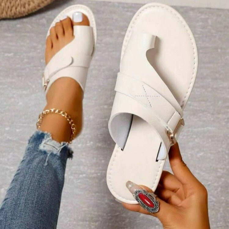 Sandales à brides pour femmes avec sangle élastique et semelle confortable Chic und Stil