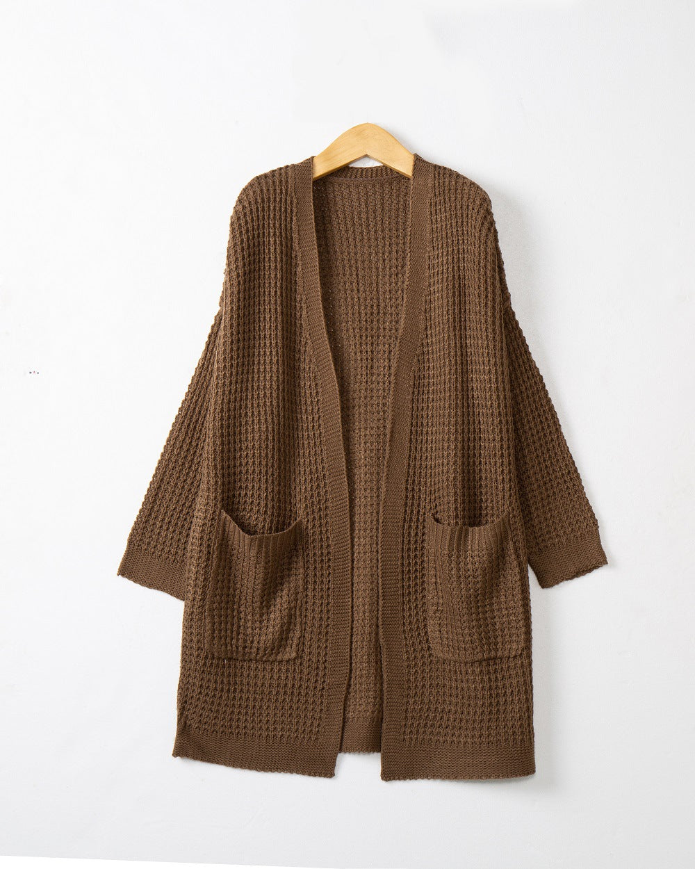 Cardigan en tricot décontracté pour femmes avec poches et coupe ouverte Chic und Stil