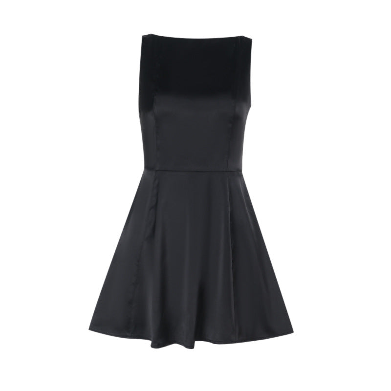 Robe Fit-and-Flare en satin pour dames Chic und Stil
