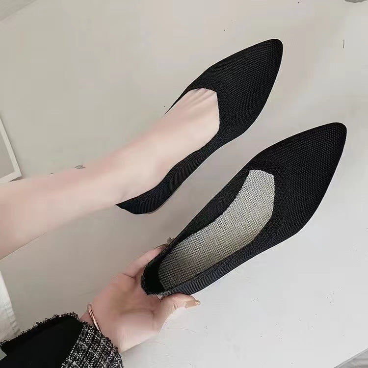 Dames Ballerines en dentelle tricot respirante Chic und Stil